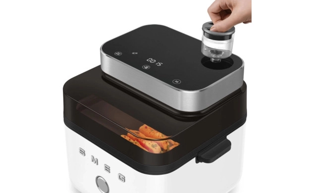 SMEG AFC01WHMAU – Фритюрник с горещ въздух Collezione, 7.3 л, матово бял